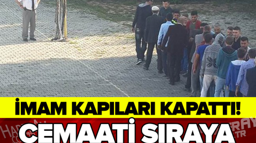 İmam Kapıları Kapattı Ve cemaati Sıraya Dizdi Bakın Ne Yaptı!