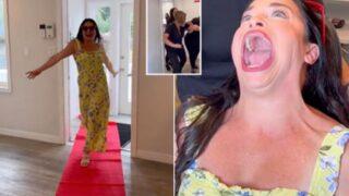 Dünyanın en büyük ağzına sahip kadını dişçi muayenesine gitti! Kırmızı halı serilince sosyal medyada gündem oldu