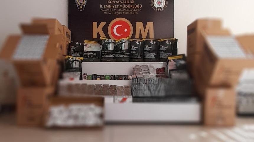 Konya'da 161 bin 400 makaron ele ge&ccedil;irildi