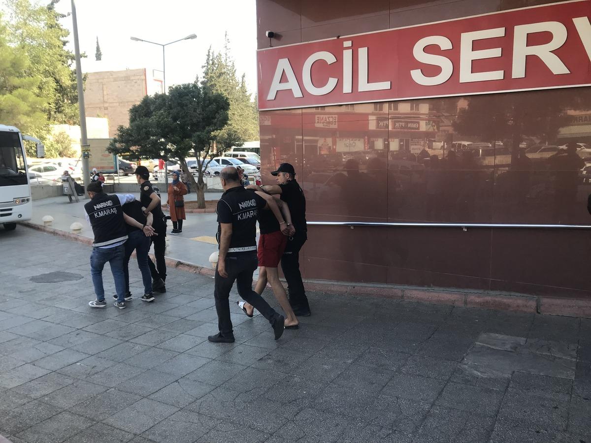 Kahramanmaraş'ta uyuşturucu operasyonunda 8 ş&uuml;pheli yakalandı