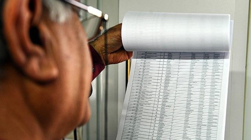 Seçmen listeleri bugün askıdan iniyor
