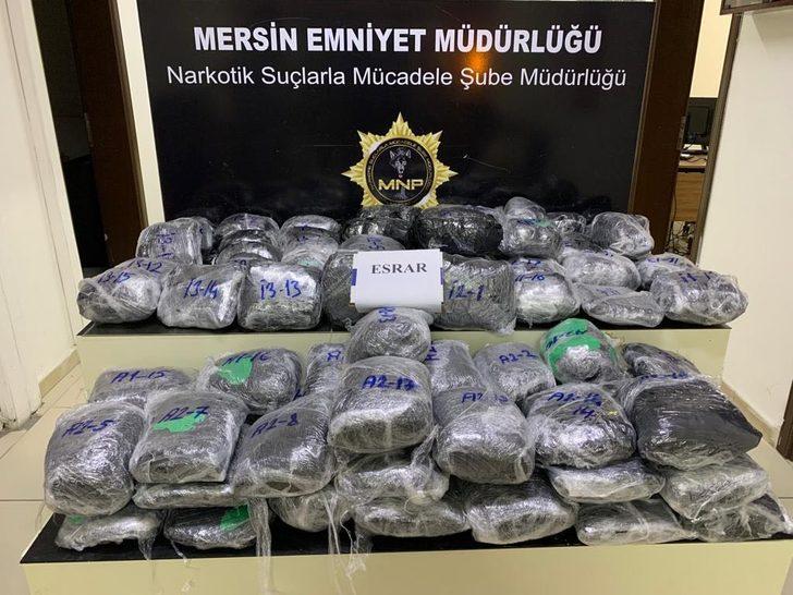 Mersin'de kargo aracında 56 kilo 200 gram esrar ele geçirildi G1