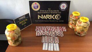 GÜNCELLEME - Ordu'da turşu bidonlarında uyuşturucu saklayan şüpheli yakalandı