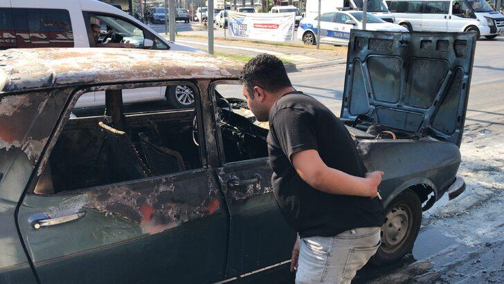 Adana'da otomobilde çıkan yangında sürücü yaralandı G1