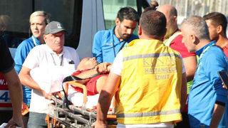 Maçta dili boğazına kaçan oyuncu, ölümden döndü!