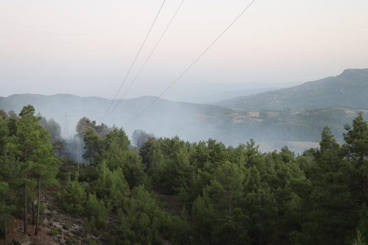GÜNCELLEME - Denizli'de orman yangınının söndürüldüğü bölgeye yakın konumda çıkan yangın kontrol altına alındı G2