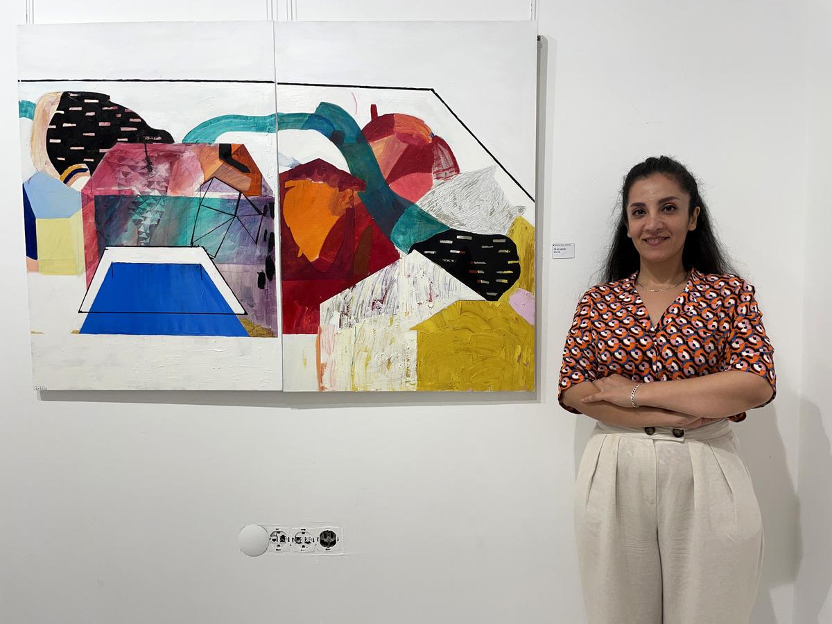 İranlı ressam Yalda Jafari Yaghin'in sergisi &Uuml;sk&uuml;dar'da a&ccedil;ıldı