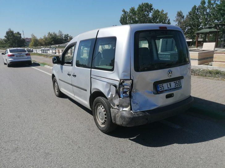 Samsun'da zincirleme trafik kazasında bir kişi yaralandı G2