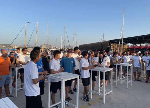 İzmir'deki 470 Avrupa Yelken Şampiyonası'nın açılış töreni yapıldı