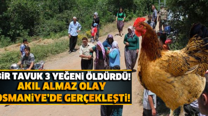 ŞOK Olay 1 Tavuk 3 Yeğeni &Ouml;ld&uuml;rd&uuml;