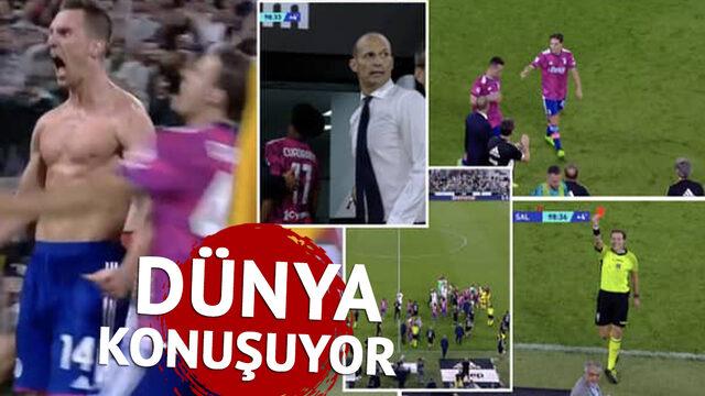 Juventus Salernitana maçında neler oldu neler! 4 kırmızı, gol iptal