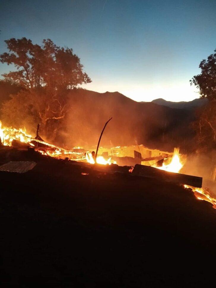 Artvin'de çıkan yangında 3 ev, 3 samanlık zarar gördü G5