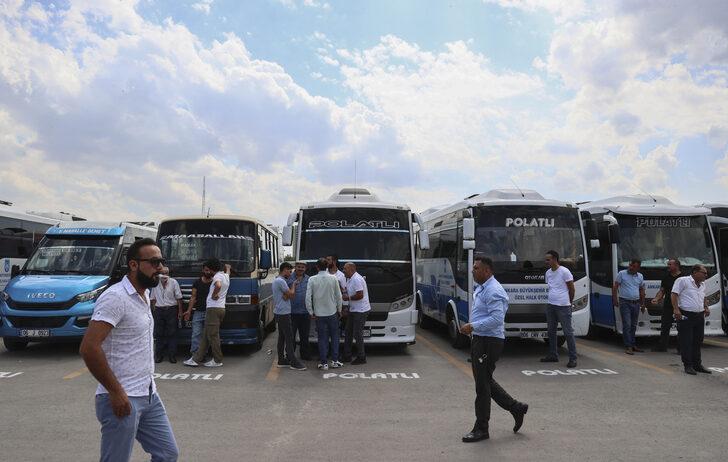 Başkentteki özel halk otobüsü ve minibüs şoförleri zam istedi G1