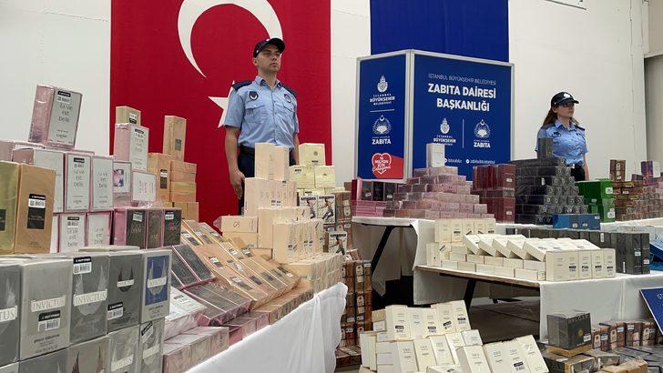 İstanbul'da zabıta ekiplerince 9 ayda 14 bin 215 şişe sahte parfüm ele geçirildi G3