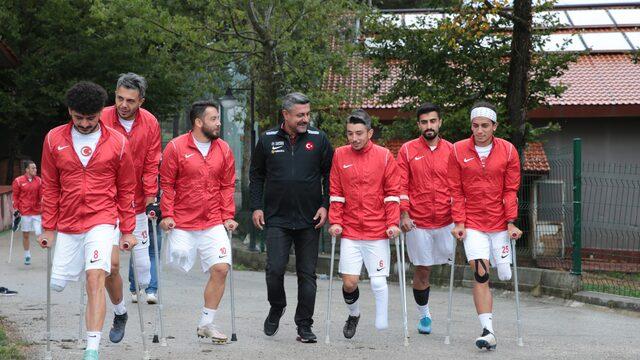 Ampute Futbol Milli Takımı Dünya Kupası hazırlıklarını Bolu'da sürdürüyor