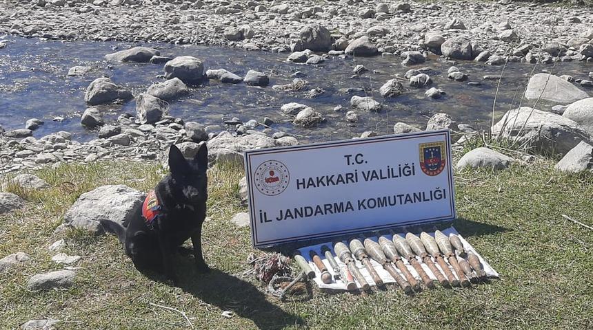 Hakkari'de terör operasyonunda mühimmat ele geçirildi