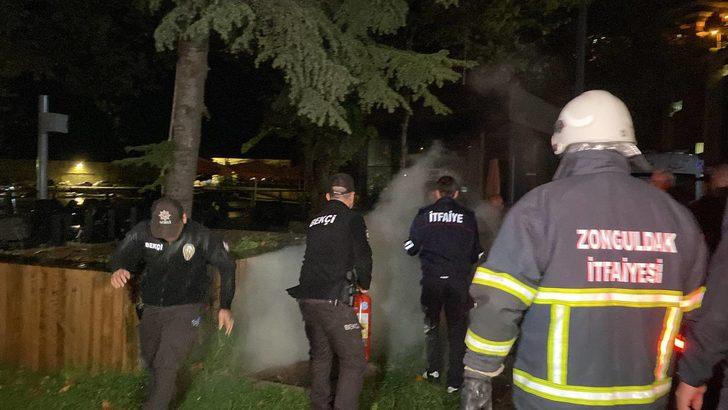 Ehliyetine el konulduğu iddiasıyla kendisini yakmak isteyen kişiye müdahale edildi G3