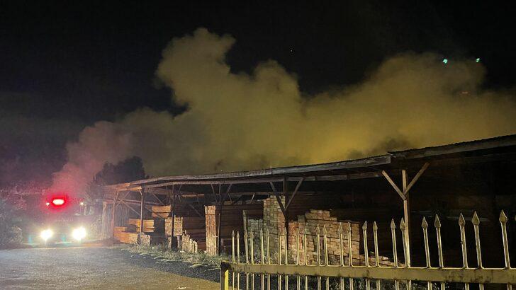 Karabük'te kereste fabrikasında çıkan yangın söndürüldü G3