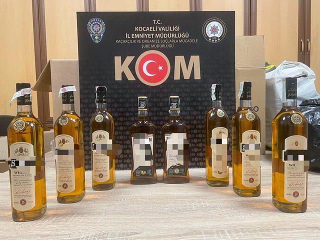 Kocaeli'de kaçak alkol ve sigara operasyonlarında 6 kişi gözaltına alındı