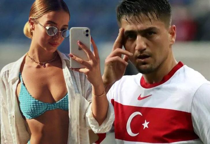 Futbolcu Cengiz Ünder Aleyna Kalaycıoğlu için paraya kıymış! Özel jetle gizlice gelip...