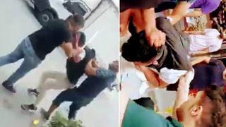 Tacizciye sokak ortasında tekme tokat dayak! 'Namus meselesi, kimse karışmasın'