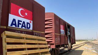 Türkiye'den yardım malzemesi taşıyan birinci İyilik Treni Pakistan'a ulaştı