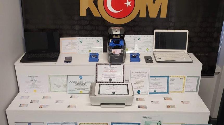 Kayseri merkezli sahte belge operasyonunda 2 zanlı yakalandı