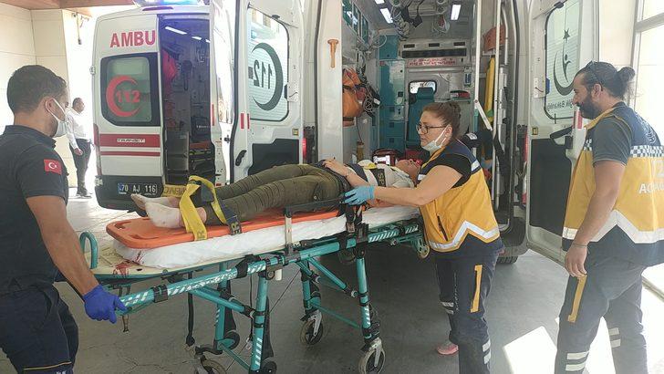 Karaman'da otomobilin devrilmesi sonucu 4 kişi yaralandı G4