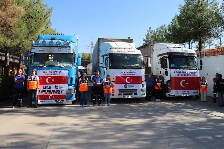 Diyarbakır'dan Pakistan'daki sel bölgesine 12 tır yardım gönderildi G1