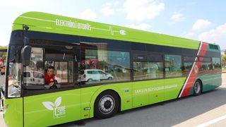 Samsun'da elektrikli otobüsler şehir içi yolcu taşımaya başladı