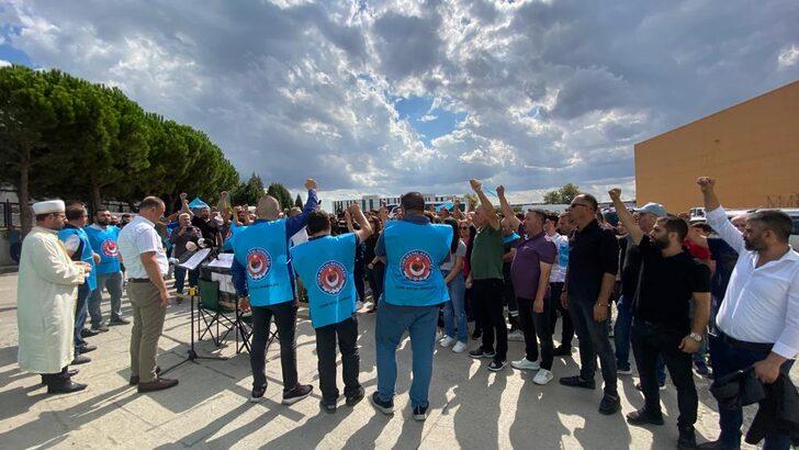 Tekirdağ'da Türk Metal Sendikası işten çıkarılan üyeleri için eylem yaptı G1