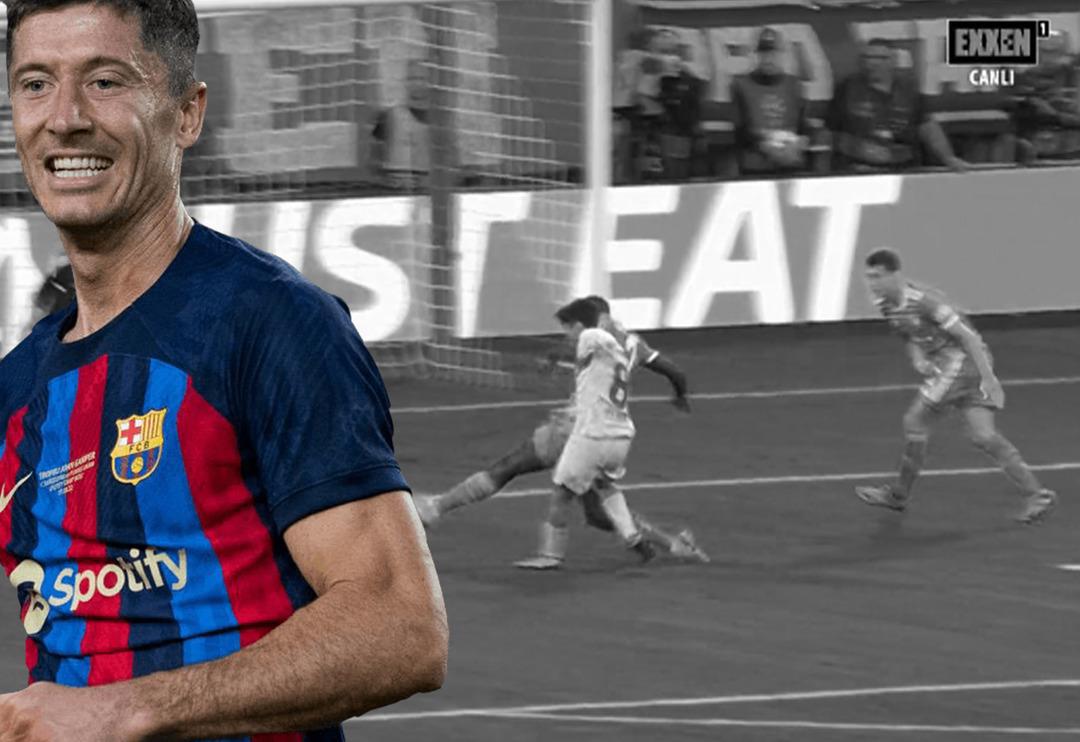 Lewandowski, Bayern M&uuml;nih'i salladı! İnanılmaz pozisyon...