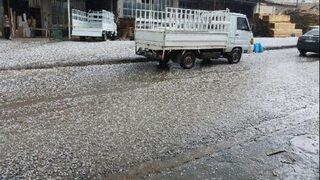 Dolu yağışı etkili oldu