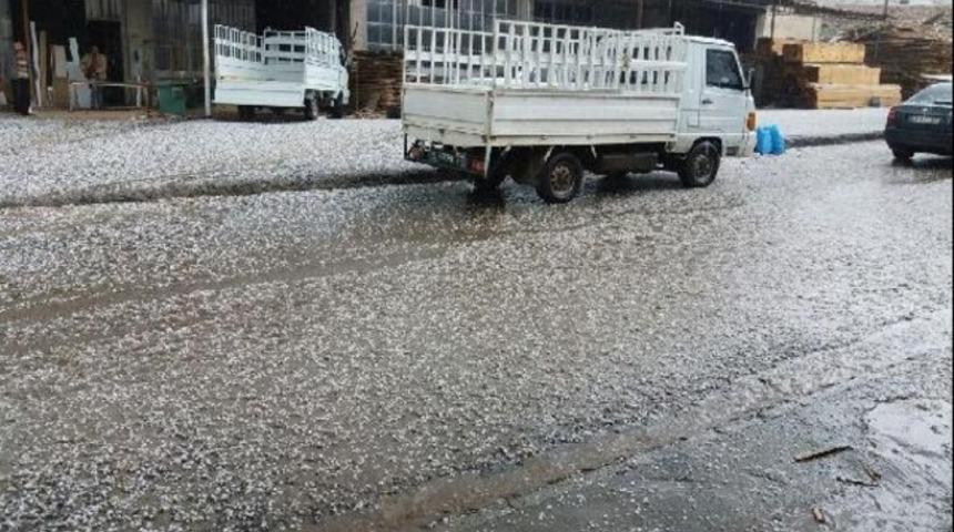 Dolu yağışı etkili oldu