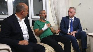 Gaziantep Valisi Davut Gül'den bıçaklı kavgada yaralanan kişiye ziyaret