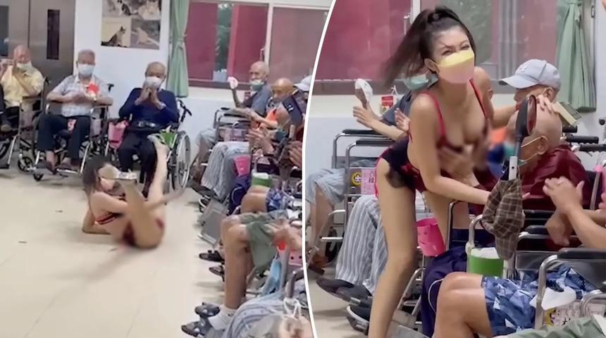 Tekerlekli sandalyedeki yaşlılar için striptizci tuttular! O huzurevi açıkladı: 'Çok üzgünüz'