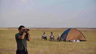 Kuyucuk Gölü doğaseverlerin kamp alanı oldu