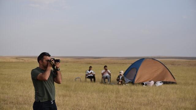 Kuyucuk Gölü doğaseverlerin kamp alanı oldu