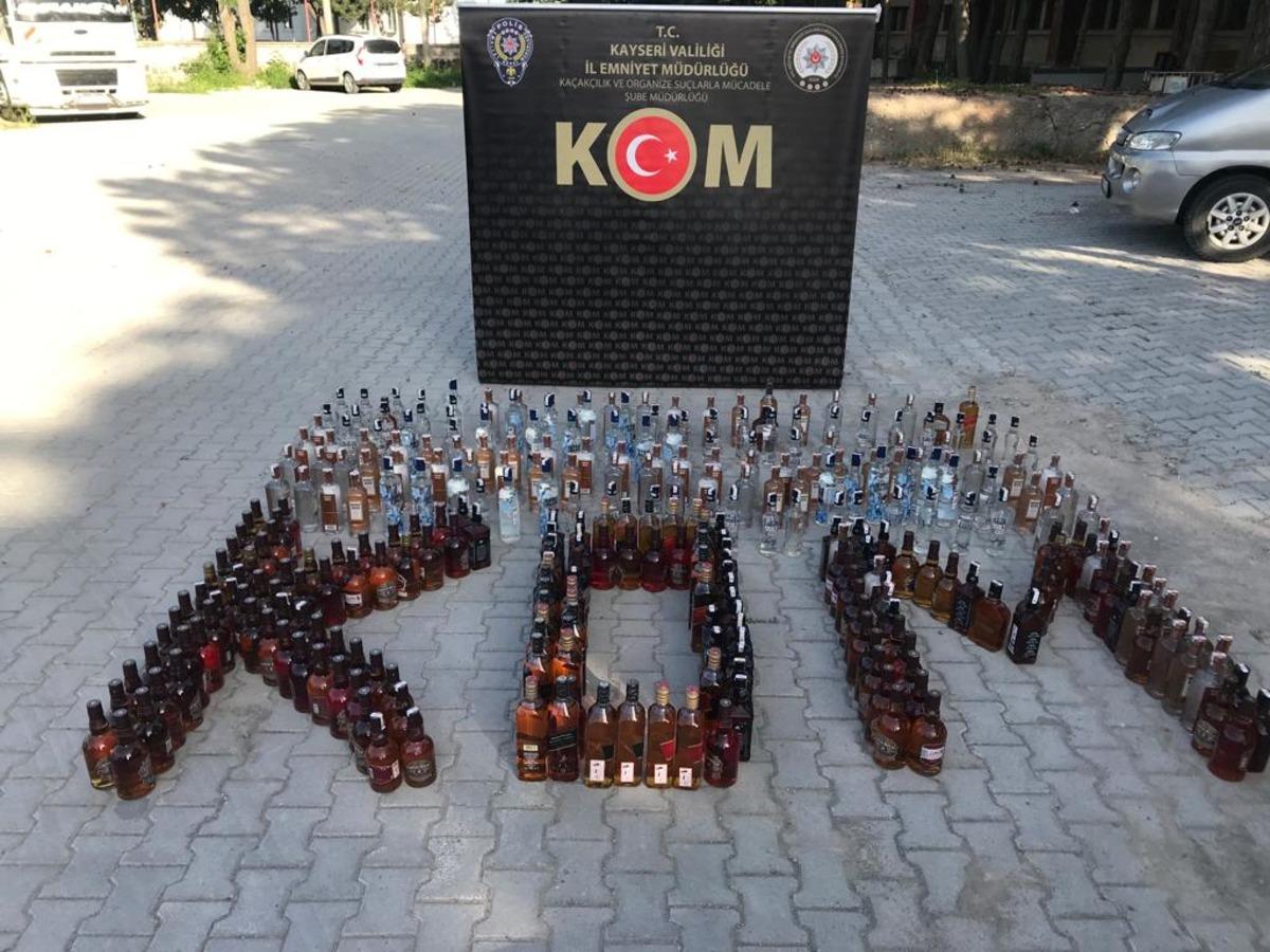 Kayseri'de ka&ccedil;ak&ccedil;ılık operasyonunda 7 zanlı yakalandı