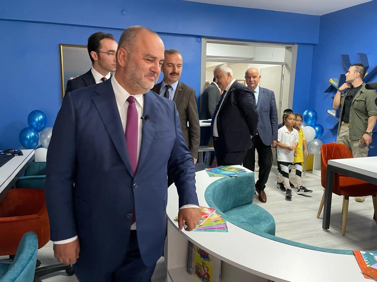 TPAO'nun Zonguldak'taki ilkokulda yenilediği k&uuml;t&uuml;phane ve sınıflar t&ouml;renle a&ccedil;ıldı