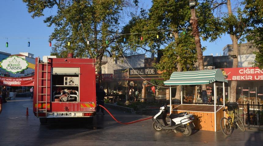 Antalya'da pide fırınında çıkan yangın söndürüldü