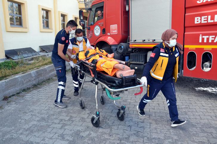 Kars'ta hastanede yangın tatbikatı G2