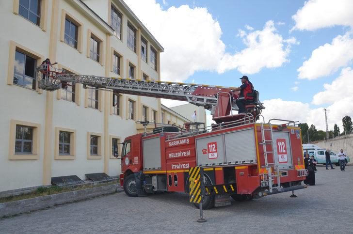 Kars'ta hastanede yangın tatbikatı G3