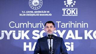 Bakan Murat Kurum, sosyal konut projesinin basın tanıtımında konuştu: (2)