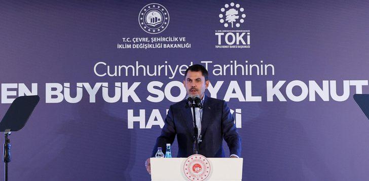 Bakan Murat Kurum, sosyal konut projesinin basın tanıtımında konuştu: (2) G5
