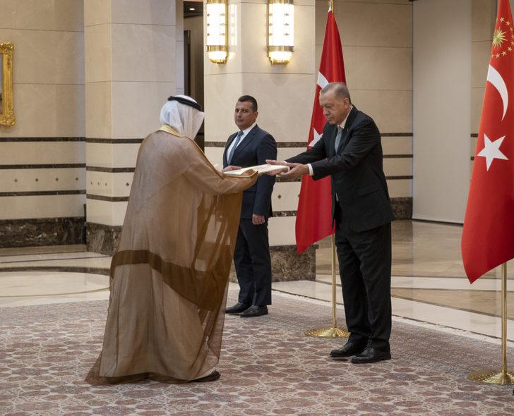 Kuveyt Büyükelçisi Alenzi, Cumhurbaşkanı Erdoğan'a güven mektubu sundu G2