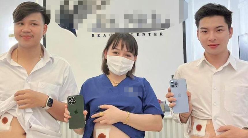 “Telefon almak için organlarını sattılar” iddiası çok konuşuldu! Ameliyat izleriyle verdikleri poz sosyal medyayı salladı