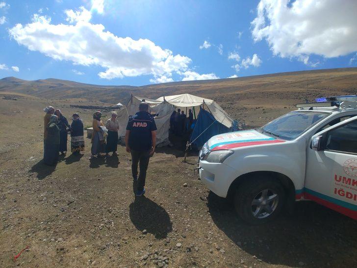 Iğdır'da yaylada rahatsızlanan yaşlı kadını AFAD ve UMKE kurtardı G3