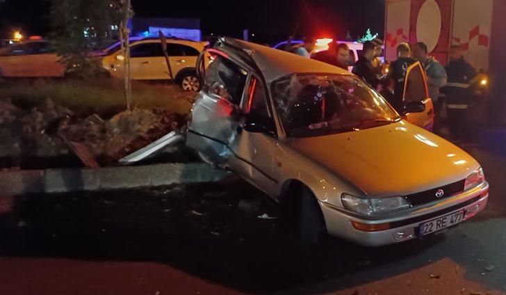 Tekirdağ'da iki otomobilin çarpıştığı kazada 4 kişi yaralandı G3