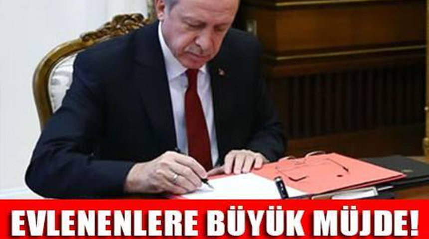 Cumhurbaşkanı Onayladı Evlenen Her &Ccedil;ifte 40 Bin Tl Hibe